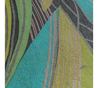 HZ62063-Horizonte Hoja De Árbol Amarillo Verde Negro Galerie Papel Tapiz