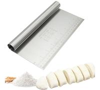 HZAOPZE 1 pcs Cortador de pasta de panadero de acero inoxidable,Cortador de masa con escamas/Rascador de pastelería/Rascador de pasta/Cuchillo pastelería acero inoxidable Utensilio cocina, 22 * 12cm