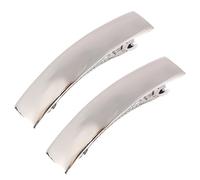 HZAOPZE 2 pcs Pinza para el Pelo con Barra geométrica Bohemia, Pasador Metal Rectangular para el Pelo, Clip para la Cabeza Grueso, Accesorios Decorativos para el Cabello, joyería para Mujeres, Plata