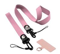 HZAOPZE 3 pcs Cordón para Llaves, Correa para el Cuello y Correa de muñeca, Cadena Universal Cadena para Smartphone para desplazamientos, Cinta de móvil combinable con Todas Las Fundas, Rosa