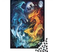 HZBAKSEOD Dragón Puzzle De 1000 Piezas Rompecabezas 1000 Piezas para Adultos para Amantes O Amigos Rompecabezas Imposable 1000pcs (75x50cm)