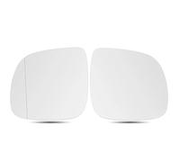 HZBHD Accesorios Espejos Retrovisores Coche Para VW Para Amarok 2010-2018, Repuesto Convexo - Piezas Gran Angular Calefactables Vidrio del espejo retrovisor(1 par)