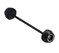 HZBHD Almohadilla Protectora contra Impactos para La Horquilla del Eje De La Rueda Delantera Y Trasera De para Ducati Panigale V2 V4 899 959 1199 1299. Deslizante Caída Protector(Negro,Frente)