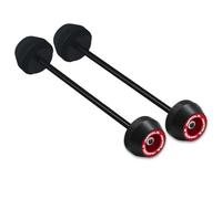 HZBHD Almohadilla Protectora contra Impactos para La Horquilla del Eje De La Rueda Delantera Y Trasera De para Ducati Panigale V2 V4 899 959 1199 1299. Deslizante Caída Protector(Rojo,Un par)