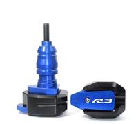 HZBHD Deslizador De Cuadro De Motocicleta Almohadilla Protectora Antichoque Protección contra Caídas para Yamaha YZF-R3, YZFR3, YZF R3 Deslizante Caída Protector(Azul)