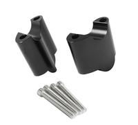 HZBHD Elevadores De Manillar para Motocicleta, Soporte De Abrazadera De Manillar, Adaptador para Harley Sportster XL1200X 48 1200 2010-2017 Bloque Fijo(Negro)