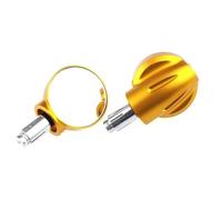 HZBHD Espejo Retrovisor Convexo De Ángulo Amplio Y Punto Ciego Ajustable para Motocicleta para Monkey 125 Z125 MSX125. Espejo de visión(Oro)