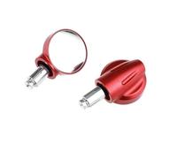 HZBHD Espejo Retrovisor Convexo De Ángulo Amplio Y Punto Ciego Ajustable para Motocicleta para Monkey 125 Z125 MSX125. Espejo de visión(Rojo)