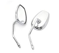 HZBHD Espejos Retrovisores Laterales De 10 Mm para Motocicleta para Suzuki GN 125, Reflectores De Manillar, Retrovisores Giratorios. Espejo de visión