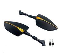 HZBHD Espejos Retrovisores Laterales para Motocicleta para Suzuki DL650 V-Strom, DL1000, DL 650/XT, DL1000/XT V-Strom, Espejo Retrovisor Giratorio Espejo de visión(Oro 2)