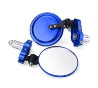 HZBHD Espejos Retrovisores para Ducati 696 Monster 796 Monster Hypermotard 796, Redondos Y Plegables De 7,6 Cm (3 Pulgadas) Espejo de visión(Azul)