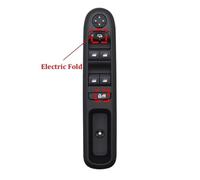 HZBHD Interruptor De Elevalunas Para Peugeot 3008 5008 2009-2016 96650621ZD 96650620ZD Regulador De Botón De Control Eléctrico Eléctrico Interruptores(NEGRO 1)