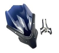 HZBHD Kit De Parabrisas para Motocicleta para Yamaha MT07 MT-07 FZ07 2021 2022, Deflectores, Carenado, Protector Cortavientos Ajustable Elevado Deflector Viento(Fumar,Largo)