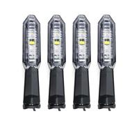 HZBHD Luces Intermitentes para Motocicletas para K&awasaki Z 125 Pro 250 SL 300 400 650 750 750R 800 900 900RS 1000 1000R Indicadores De Motocicleta(Claro,4 Piezas)
