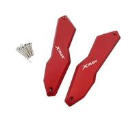 HZBHD Parabrisas De Aluminio para Motocicleta, Deflectores De Viento, Soporte para Yamaha XMAX125 2023 2024, Embellecedor De Parabrisas Ajustable Elevado Deflector Viento(Rojo)
