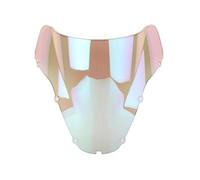 HZBHD Parabrisas Doble Burbuja para Motocicleta, Deflectores De Viento, Protector De Pantalla para para CBR929RR para CBR900RR 2000 2001 Ajustable Elevado Deflector Viento(iridio Blanco)