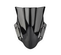HZBHD Parabrisas Doble Burbuja para Motocicleta, Deflectores Protectores para Suzuki GSX250R GSX 250R GSXR 250 2017-2021 Ajustable Elevado Deflector Viento(Negro)
