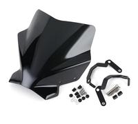 HZBHD Parabrisas para Motocicleta para Ducati Monster 797 821 1200 1200S 1200R 2014-2020 Cubierta De Carenado Deflectora Ajustable Elevado Deflector Viento(Fumar)