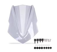 HZBHD Parabrisas para Motocicleta para Yamaha MT125 MT-125 2015-2019, Deflectores De Viento Delanteros, Pantalla Protectora, Visera Ajustable Elevado Deflector Viento(Humo Ligero)