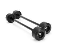 HZBHD Protector De Horquilla Delantera Y Trasera para Motocicleta, Bloque Anticolisión para Buje Rueda para Yamaha MT09 MT-09 Tracer 900 9 GT 2021 2022 2023 Deslizante Caída Protector(Negro 1)