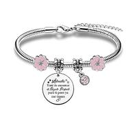 HZBLAZ Abuela Pulsera Navidad Día Familia Regalos Divertido Cumpleaños Presente Jubilación Apreciar Amor Grabados Recuerdos Navidad Acción Gracias Mujeres Día Madres Joyería Piedra Nacimiento