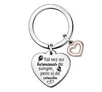 HZBLAZ Bestie Llaveros Graduación Amistad Apreciar Regalos Mujeres Amigas Ir A La Universidad Corazón Rosa Recuerdo Cumpleaños Navidad Adolescentes Acompañan 18ª Mayoría De Edad Accesorio Clave