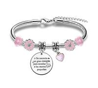 HZBLAZ Pulseras Maestra Favoritas Día Maestro Apreciar Regalos Gracias Recuerdo Cumpleaños Jubilación Navidad Acción Gracias Joyería Se Necesita Un Gran Corazón Para Enseñar A Las Mentes Pequeñas