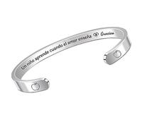 HZBLAZ Pulseras Puño profesor Regalos Regreso a Clases Apreciación Hombre Mujer Profesora Maestra Gracias Recuerdo Maestro Cumpleaños Jubilación Apreciación Navidad Acción Gracias Joyería