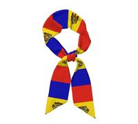HZCRAES Emblema Del Águila Nacional Versátil Pañuelo Para Mujer, Ligero Envoltorio Para Cabello, Cuello Y Bolsa, Suave Bufanda Pañuelo De Moda Para Uso Diario Y Viajes, Bandera Moldavia Roja Azul