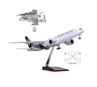 HZCVSG 1:130 Scale New Zealand B777 Airplane Model Prebuilt Diecast Aircraft Miniature Touch Sound Control Light and with T Jigs Fixtures Stand Kit for Adults Collection or Gift(Normal)