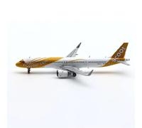 HZCVSG 1:400 Scale for Singapore Airlines A321NEO 9V-TCA Diecasts Aircraft Model Metal Single Plane