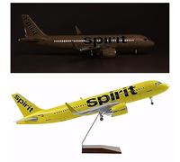 HZCVSG 1:80 Aviation A320 Simulation Passenger Aircraft Model Civil Jet Airplane Plane Prototype Airlines Diecast with Wheels and Lights (Upgrade)