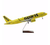 HZCVSG 1:80 Aviation A320 Simulation Passenger Aircraft Model Civil Jet Airplane Plane Prototype Airlines Diecast with Wheels and Lights (Normal)