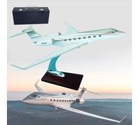HZCVSG 12 Inch 1:100 Scale Gulfstream G650 Model Aircraft Collectibles Resin Aeroplane Aircraft Diecast for Collection or Gift Ornament