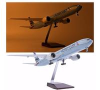 HZCVSG 18” Scale Model Jet Airplane Aircraft Flight Miniatures Air Metal Plane Toy American Boeing 787/777 Statue Diecast(Upgrade,B777)