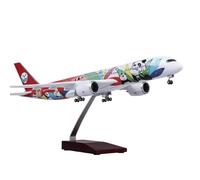 HZCVSG 47cm 1/142 Scale Model Aircraft A350 For Sichuan Panda Airlines with and Wheels Diecast Resin Kit Playkits(No Lights)