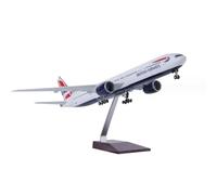 HZCVSG 47CM 1/157 Scale Model Aircraft For British Airways B777 with Lights and Wheels Landing Gear Die-Cast Finished Resin Playkits(No Light)