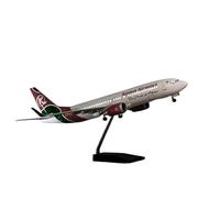 HZCVSG 85 Scale Model Aircraft B737 MAX For Kenya Airways with Lights and Wheels Diecast Resin Airplane Toy 47cm Playkits(with Light)