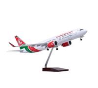 HZCVSG 85 Scale Model Aircraft B737 MAX For Kenya Airways with Lights and Wheels Diecast Resin Airplane Toy 47cm Playkits(No Light)