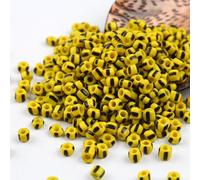 HZCVSG 900/1500/4500pcs 3/4/5mm Blue White Striped Czech Glass Spacer Vintage Seed Beads, Jewelry Making, Crafts, Bracelet Necklace