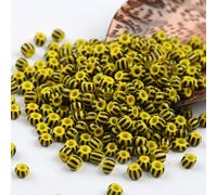 HZCVSG 900/1500/4500pcs 3/4/5mm Blue White Striped Czech Glass Spacer Vintage Seed Beads, Jewelry Making, Crafts, Bracelet Necklace