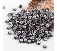 HZCVSG 900/1500/4500pcs 3/4/5mm Blue White Striped Czech Glass Spacer Vintage Seed Beads, Jewelry Making, Crafts, Bracelet Necklace