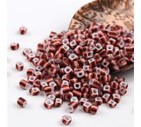 HZCVSG 900/1500/4500pcs 3/4/5mm Blue White Striped Czech Glass Spacer Vintage Seed Beads, Jewelry Making, Crafts, Bracelet Necklace