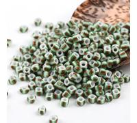 HZCVSG 900/1500/4500pcs 3/4/5mm Blue White Striped Czech Glass Spacer Vintage Seed Beads, Jewelry Making, Crafts, Bracelet Necklace