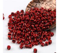 HZCVSG 900/1500/4500pcs 3/4/5mm Blue White Striped Czech Glass Spacer Vintage Seed Beads, Jewelry Making, Crafts, Bracelet Necklace