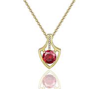 HZCVSG 925 Clavicle Chain Love Gold 18K Fashion Silver Wild Necklace Female Round Zircon