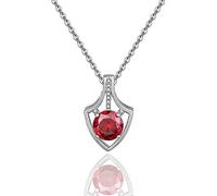 HZCVSG 925 Clavicle Chain Love Gold 18K Fashion Silver Wild Necklace Female Round Zircon
