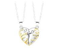 HZCVSG Accessorie Sterling Silver for Women and Men, Heart Necklaces Matching Piece Animals Cute Moon Animal, Couple Necklace Puzzle Holiday