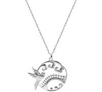 HZCVSG Accessories Vintage S925 Necklace for Women Clavicle Chain Lover'S Magpie Bridge Handmade Classical Hanfu Jewelry Women's Pendant Necklaces Charm Gift National Old Craft