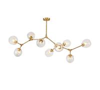 HZCVSG Adjustable Pendant Light Chandelier Sputnik 6-Light Mid-Century Ceiling Light for Kitchen Dining Room Bar - White 9 Lights Contemporary